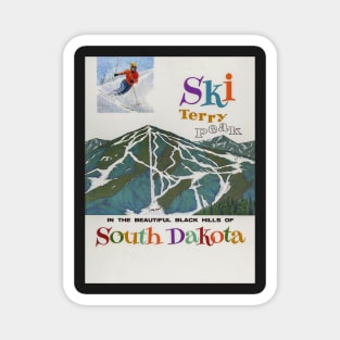 Terry Peak,USA,Ski Travel Poster Magnet