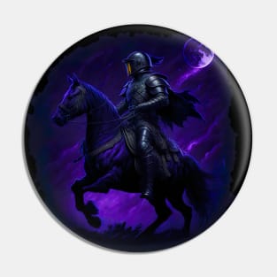 "Warrior of the Night: A Magical Warrior Embracing Splendor" Pin