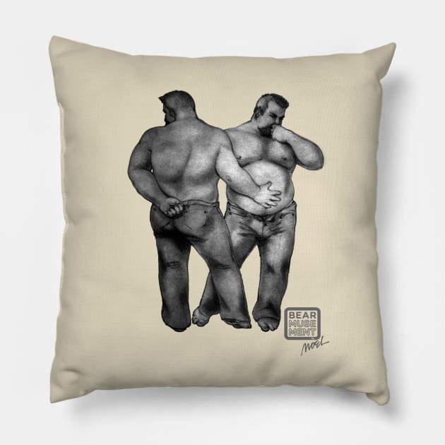 The Bear Twins! Pillow by BEarMUSEMENT