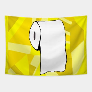 Yellow Toilet Paper Tapestry