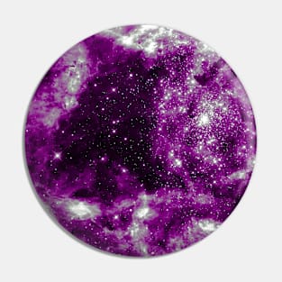 Asexual Pride Starry Galaxy Whorl Pin