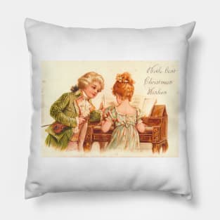 vintage Victorian Christmas Pillow