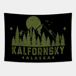 Kalfornsky Alaska Mountain Souvenir Tapestry
