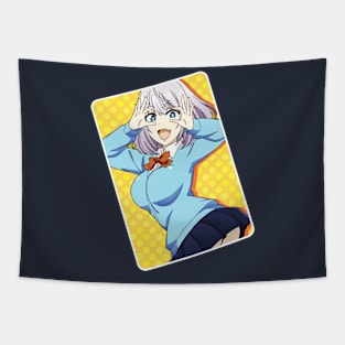 Retro Vintage Anime School Uniform Happy Magic Senpai Smile Tapestry