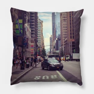 Garment District Street Manhattan NYC Pillow