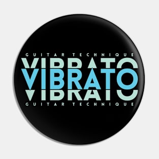 Vibrato Guitar Technique Light Blue Pin