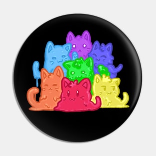 Jelly Cats Rainbow Pin