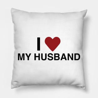 I Love My Husband T-Shirt Pillow