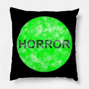 Horror rental sticker Pillow