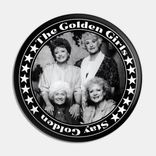 Stay Golden Girls Vintage Black Pin