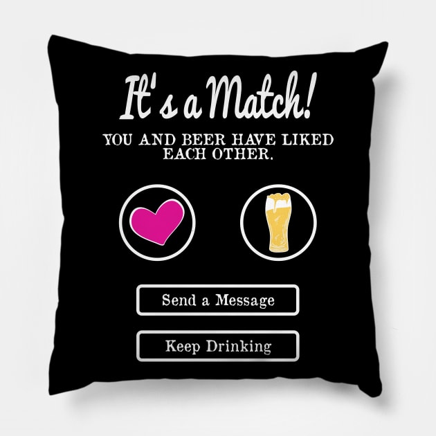 It's A Match! Beer Pillow by FluffigerSchuh