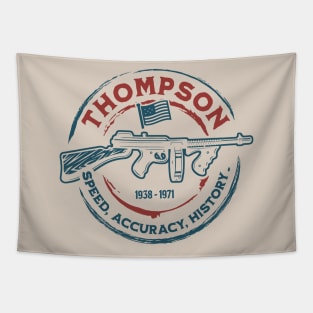 Thompson Submachine Gun | World War 2 Weapon Tapestry