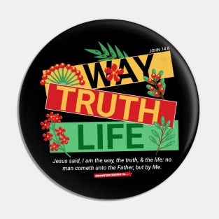 Way Truth Life Pin