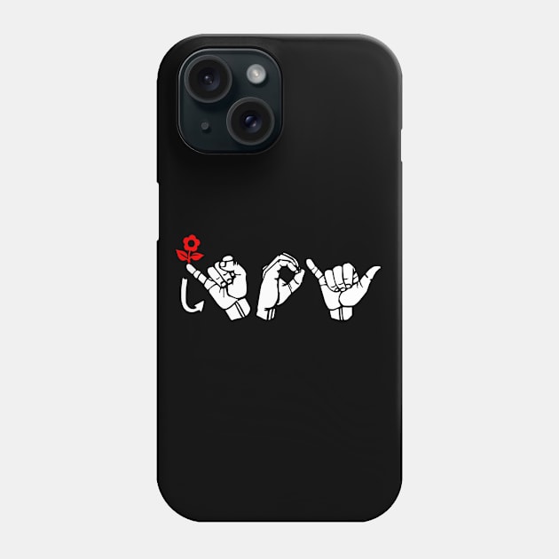 JOY ASL Sign Language Design Phone Case by AbleLingo