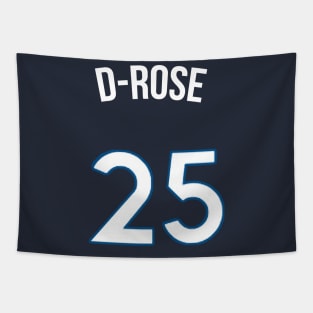 Derrick Rose 'D Rose' Nickname Jersey - Minnesota Timberwolves Tapestry