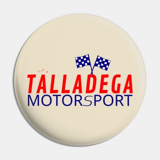 Talladega motorsport racing graphic design Pin