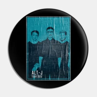 Alt-J Band // Vintage Faded Style Fan Art Pin