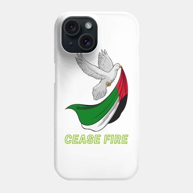 Cease Fire: Gaza Phone Case by m7m5ud
