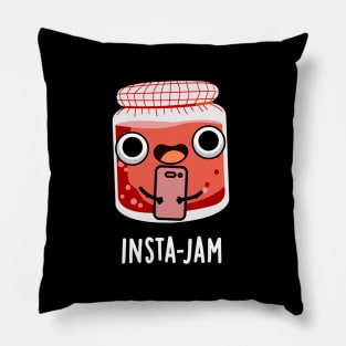 Insta-jam Cute Social Media Jam Pun Pillow