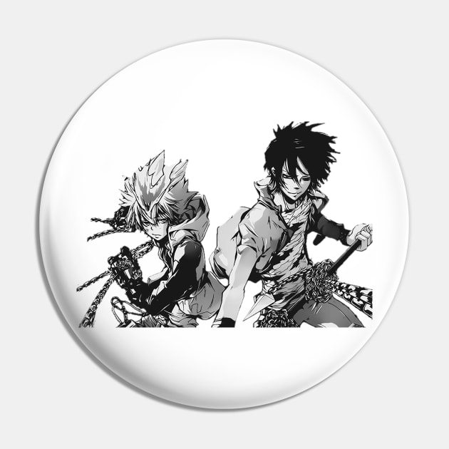 Katekyō Hitman Reborn! - Tsunayoshi Sawada and Rokudo Mukuro Pin by BadassManga