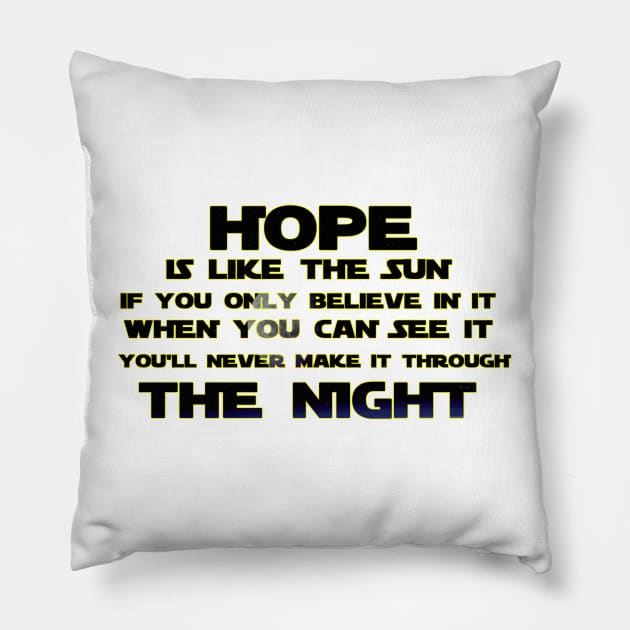 Hope Pillow by Zombiscuit