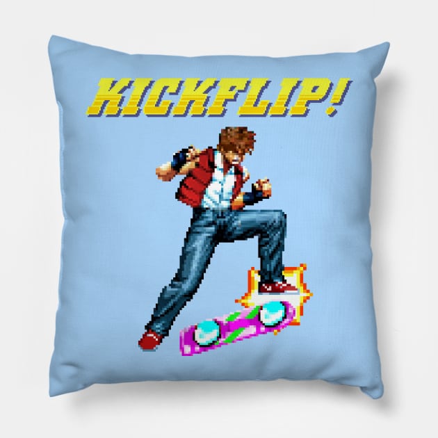 epic kickflip Pillow by astronaut