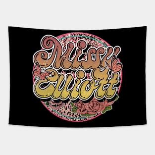 Graphic Proud Missy Name Flower Birthday 70s 80s 90s Vintage Styles Tapestry