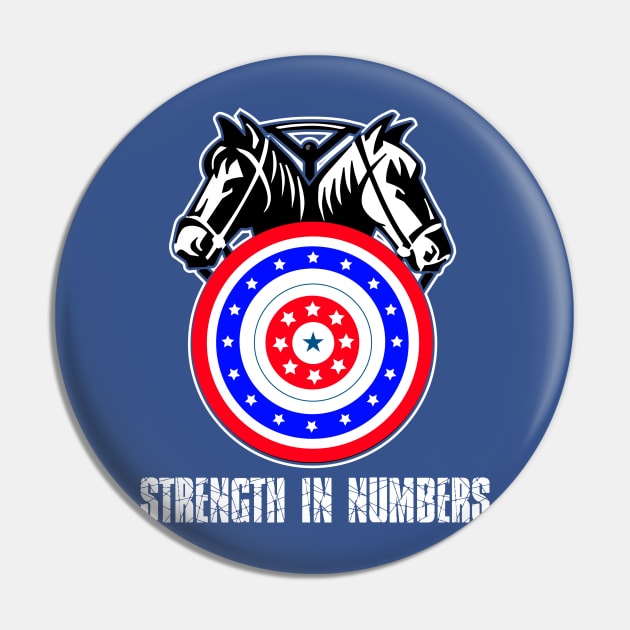 Strength in numbers, Union worker, Teamster gift t shirt Pin by laverdeden