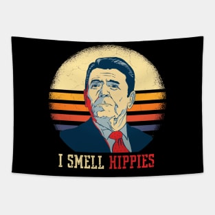 I smell Hippies- Ronald Reagan Tapestry