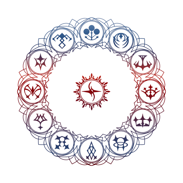 Emblem symbols (Red&Blue) by Venomic_Ink