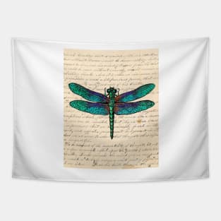 Vintage Dragonfly Tapestry