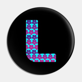 Letter L From Roses Pin