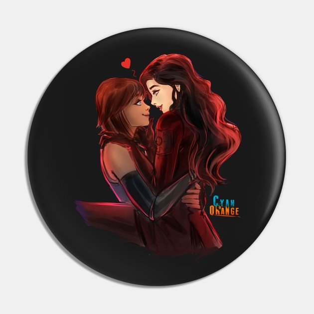 Korra & Asami Pin by Cyan-Orange