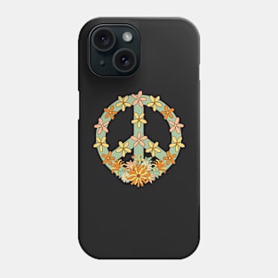 Retro Peace Daisies Phone Case