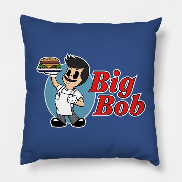 Big Bob- Full Color Version Pillow by littleSamantics