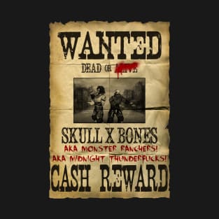 Skull X Bones Wanted Poster T-Shirt