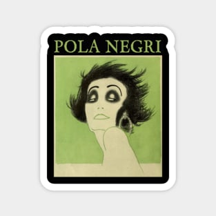 POLA NEGRI - Vamp caricature Magnet