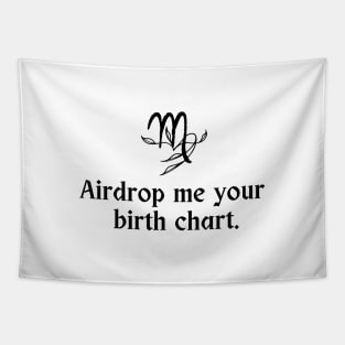 Virgo Symbol - Airdrop Me Your Birth Chart Tapestry