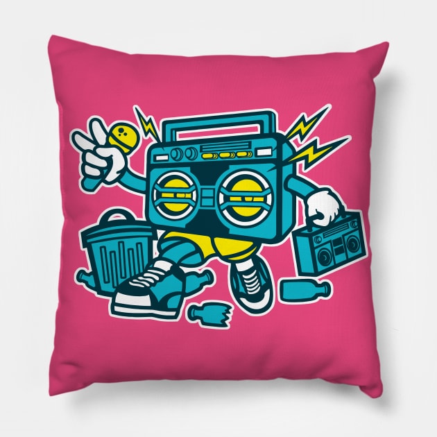 Boombox Pillow by Carlosj1313