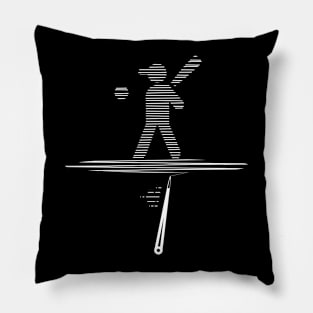 Baseball Player's Lie Detector Baseball Lovers Polygraph Tee Pillow