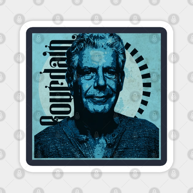 Bourdain Tribute Poscard Magnet by CTShirts