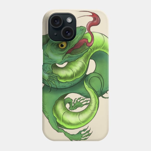 lizard Phone Case by Penrider