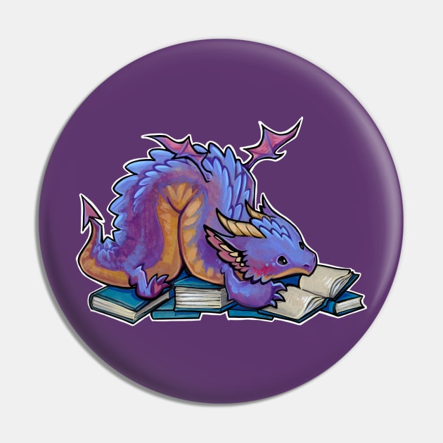 Library dragon Pin by BiancaRomanStumpff