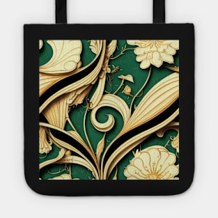 Art Nouveau floral pattern, model 16 Tote