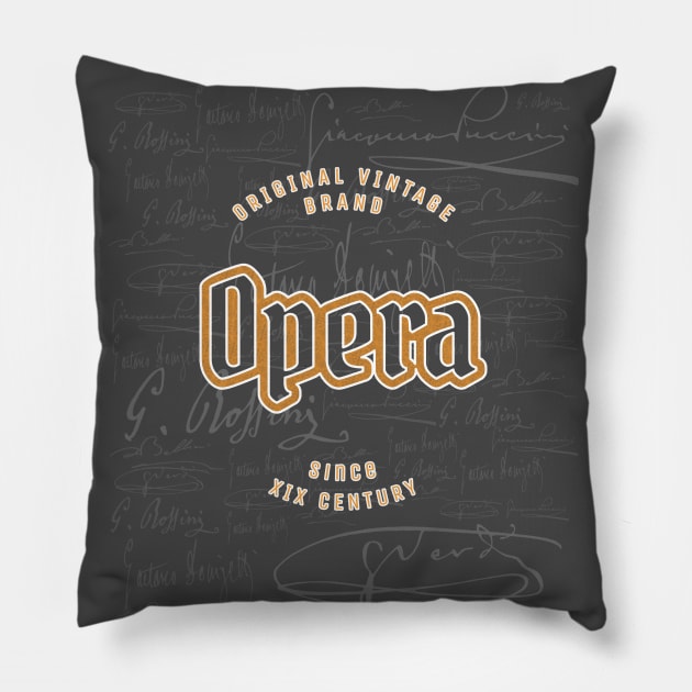 Beautiful Opera Pillow by Bassivus