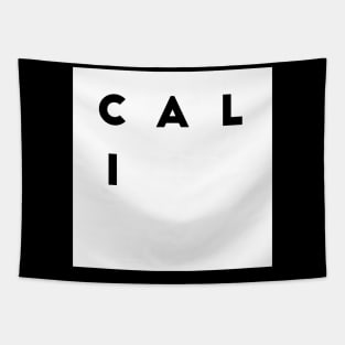 Cali | White square letters Tapestry