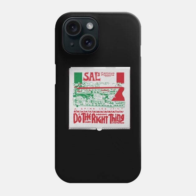 DO THE RIGHT THING / Sal's / ORIGINAL PIZZA BOX Phone Case by Jey13