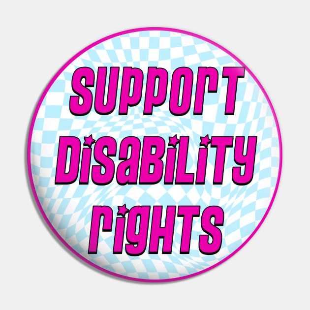 Support Disability Rights Pin by Football from the Left