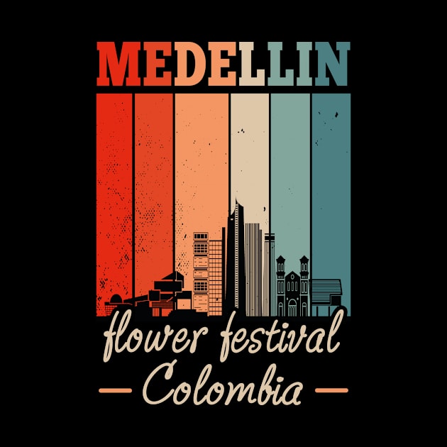 Nostalgic Vintage Medellin Flowers Festival by Print-Dinner