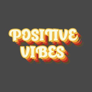 Inspirational Positive Vibes Retro Graphic T-Shirt